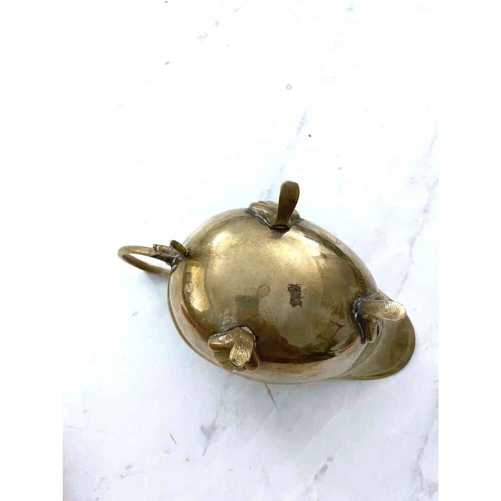 VTG GRAVY BOAT Silver Plated Brass Boat | Antique Sauce Boat |Ornate Table Decor